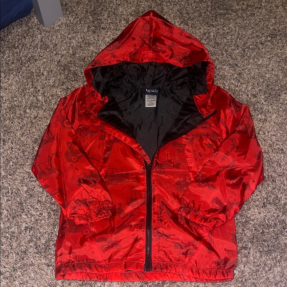 Rebels Red Kids Raincoat with Hood